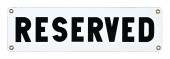 N.O.S. RESERVED PORCELAIN SIGN