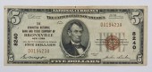 NOTAPHILY. 1929 $5 NATIONAL NO
