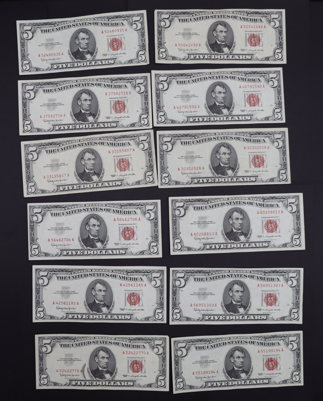 NOTAPHILY (93) 1963 $5 LEGAL TENDER