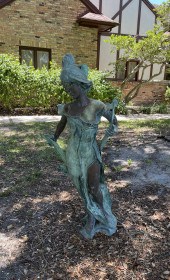 NOUVEAU ''DIANA'' BRONZE SCULP
