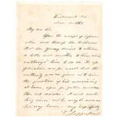 NOV 1861 JEFFERSON DAVIS AUTOG