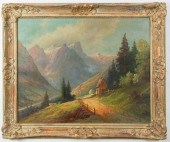 NOVAK OIL ON CANVAS, ALPINE LA