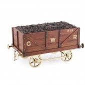 NOVELTY BRASS MOUNTED OAK 'GRE