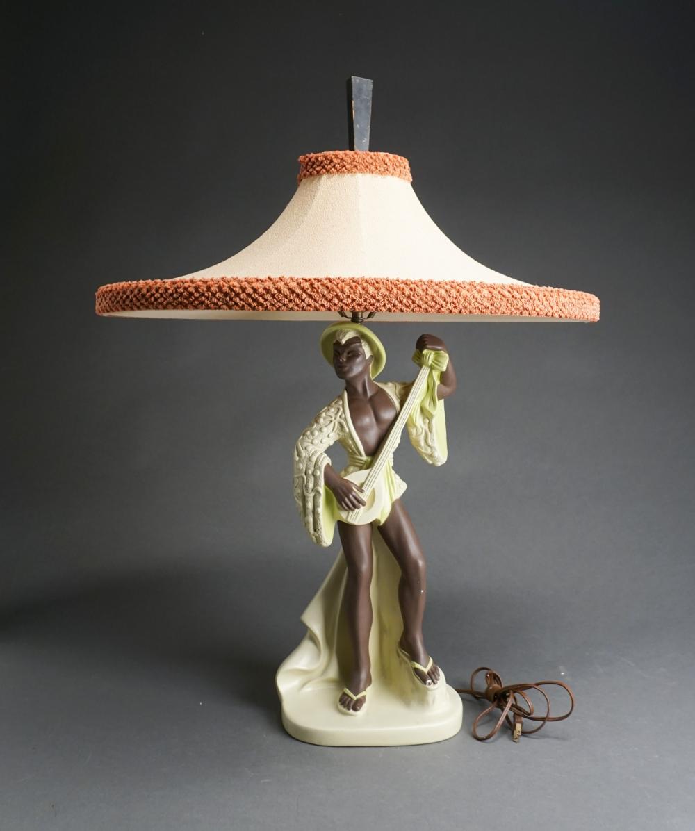NUBIAN MINSTREL COMPOSITE LAMP WITH