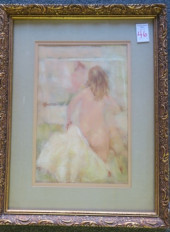 NUDE AFTER BATHING PASTEL BY H