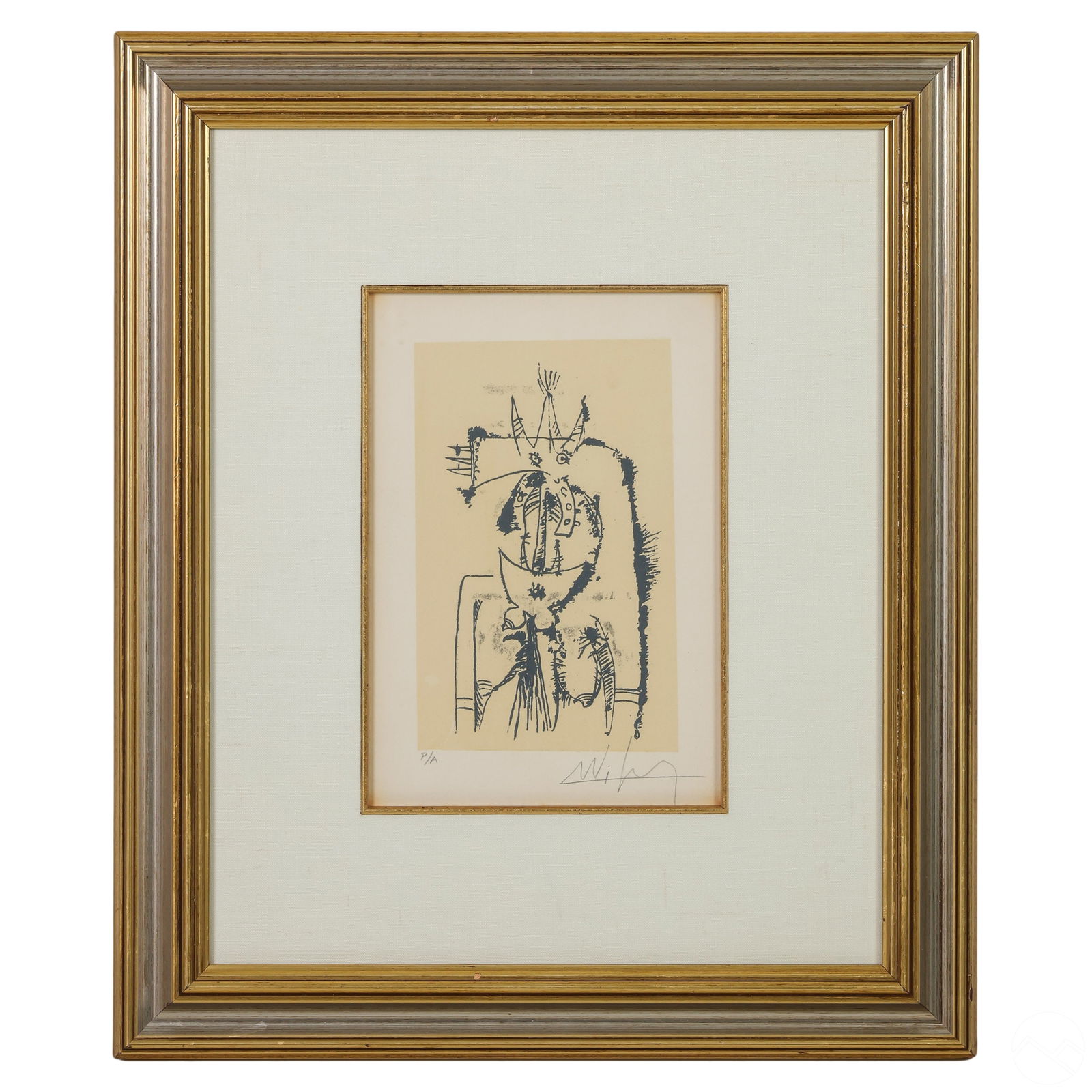 NUDE CUBAN MODERNIST STYLE PRINT