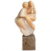 NUDE LOVERS ALABASTER CARVED S