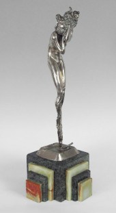 NUDE SILVER SCULPTURE AFTER IC