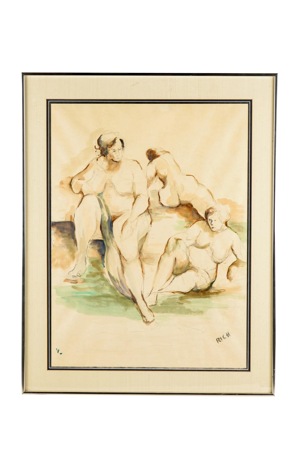 NUDE STUDYwatercolor on paper