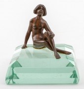 NUDE WOMAN BRONZE SCULPTURE UN