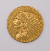 NUMASMATICS. 1909 $2.50 INDIAN