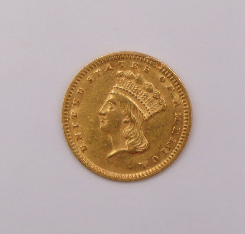 NUMISMATICS. 1873 $1 INDIAN