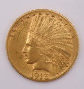 NUMISMATICS. 1913 S $10 INDIAN