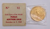NUMISMATICS. 1914 S $20 ST. GA