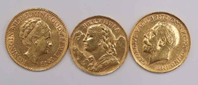 NUMISMATICS. SWISS, ENGLISH, AND
