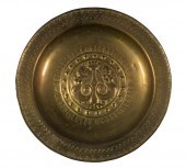 NUREMBERG BRASS ALMS DISH Earl