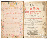 NUREMBERG FAMILY BIBLE, DATED