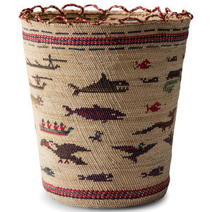 Nuu-chah-nulth Polychrome Basket