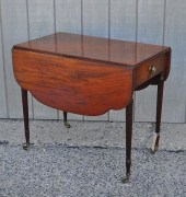 NY FEDERAL FIGURED MAHOGANY PE
