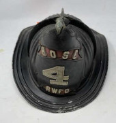 NY FIREMAN'S HELMET, HOSE 4 RW
