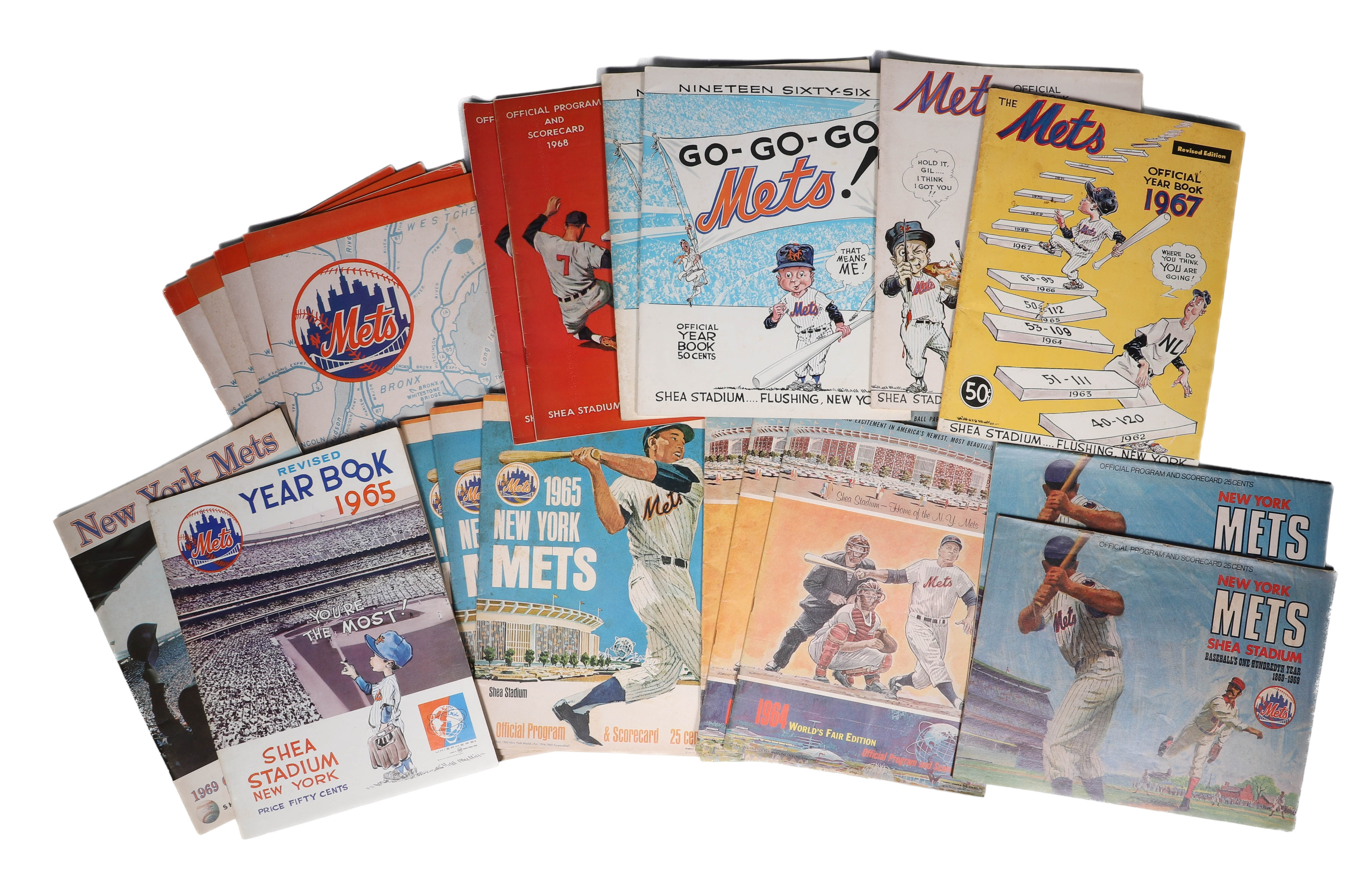 NY Mets 1960's Yearbooks and