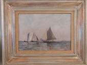NY SCALLOP BOAT PAINTING - N.
