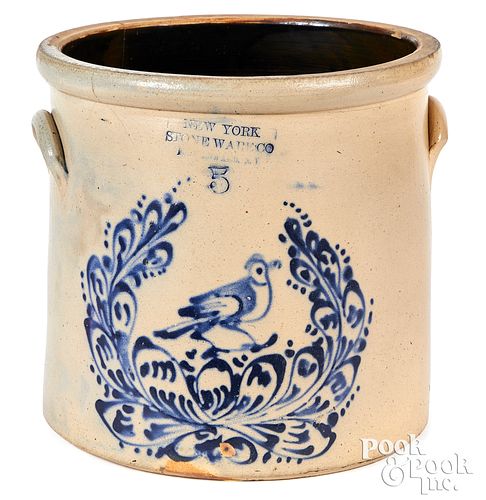 NY STONEWARE CROCK, FORT EDWARD