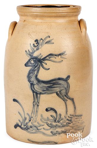 NY STONEWARE CROCK, MACQUOID