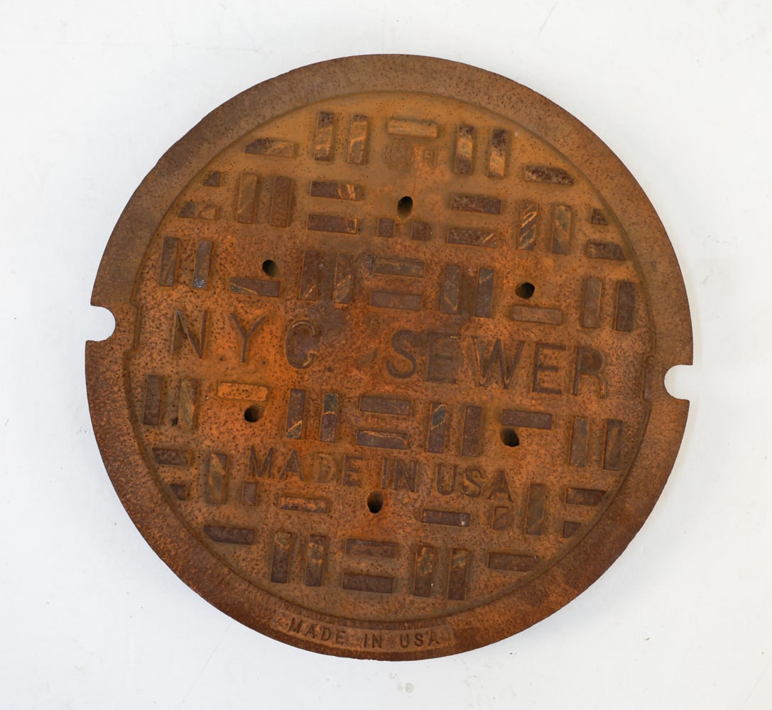 NYC CAST IRON SEWER MANHOLE