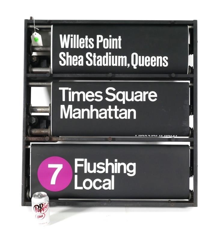 NYC SUBWAY SHEA STADIUM ROTATING