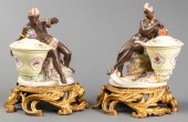 NYMPHENBERG GILT MOUNTED PORCE