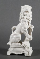 NYMPHENBERG PORCELAIN LIONBlan