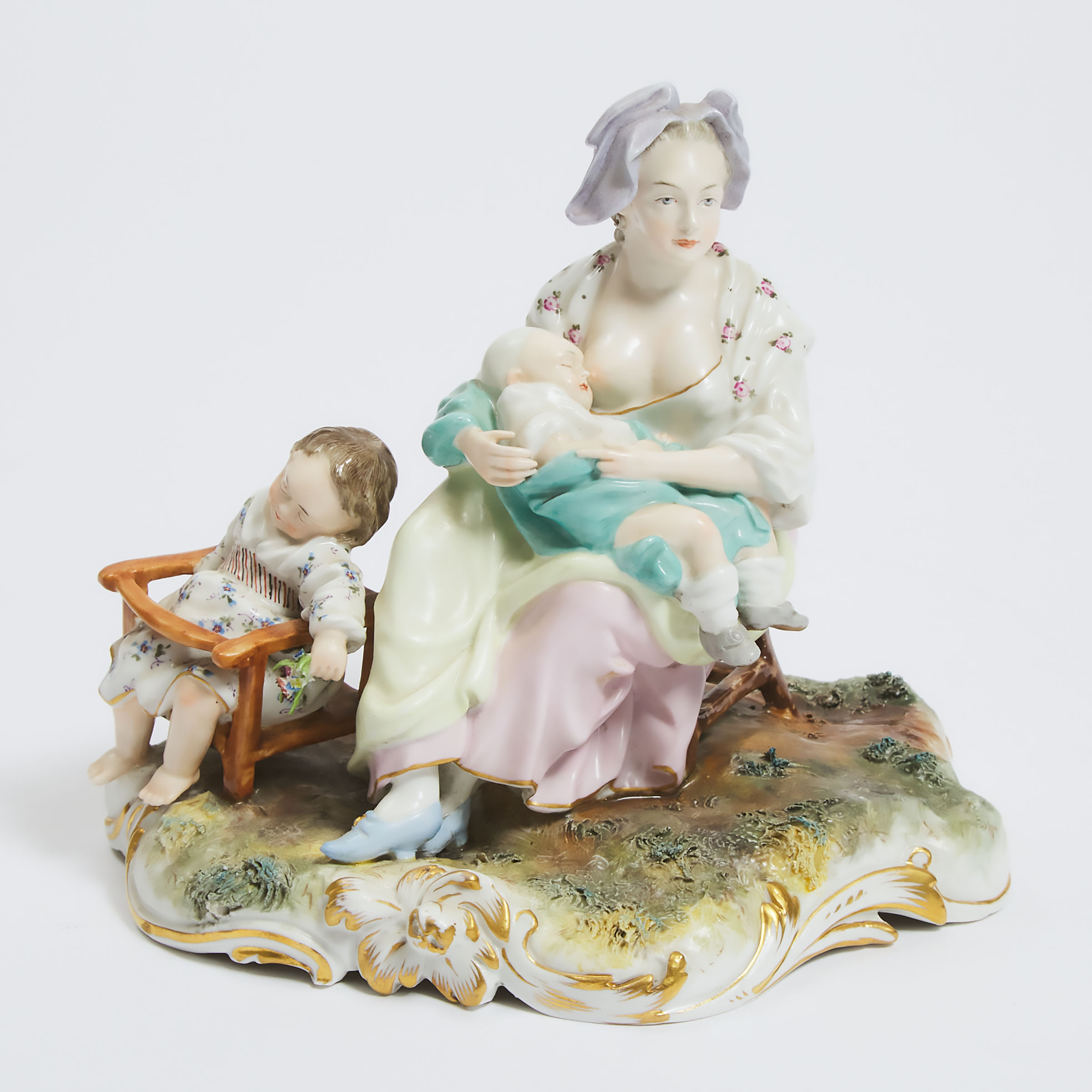 Nymphenburg Figure Group of a