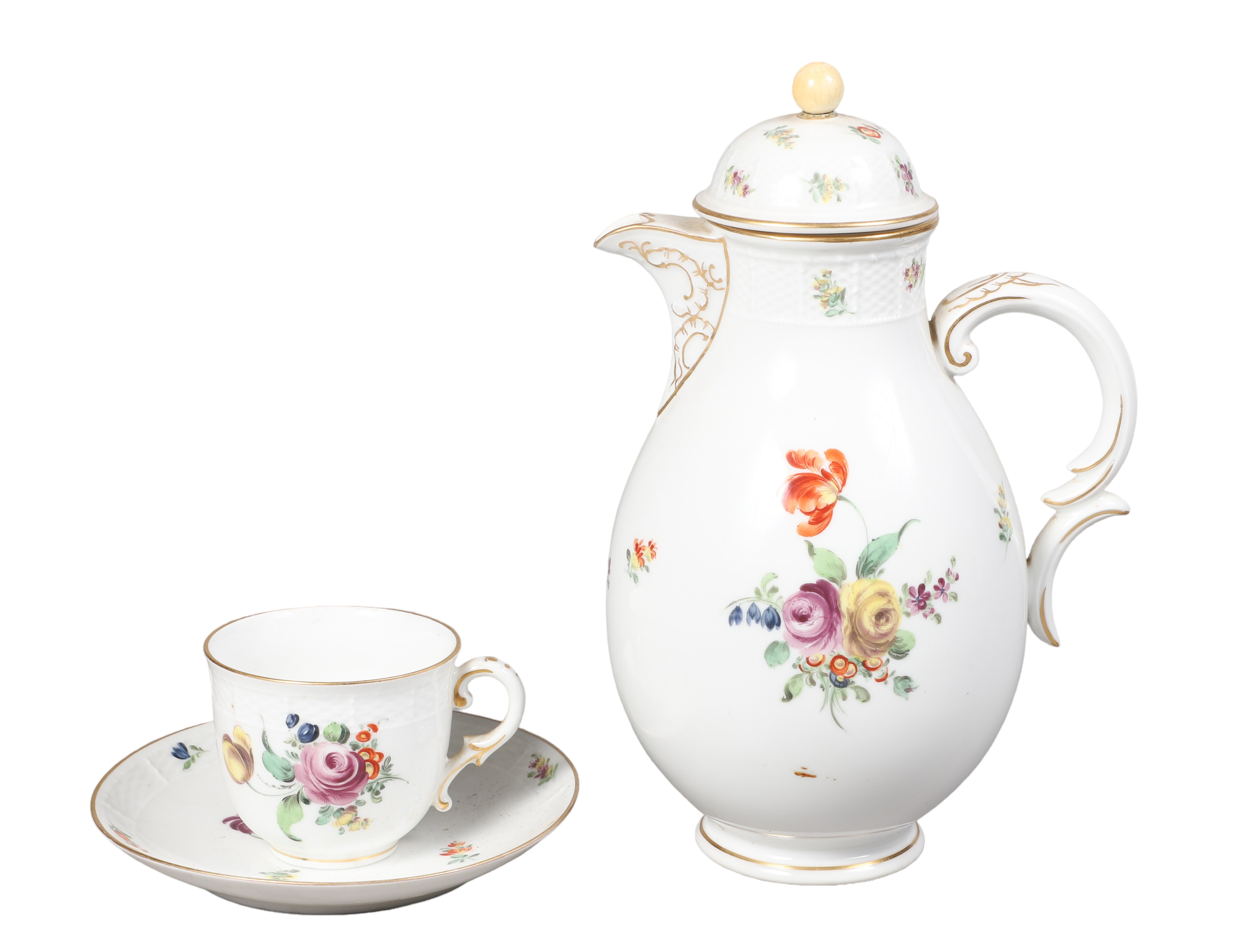 Nymphenburg porcelain chocolate pot