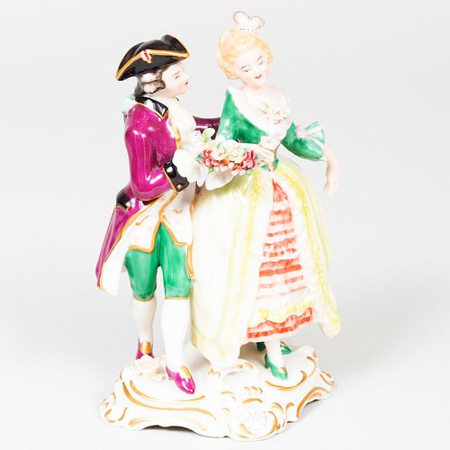 NYMPHENBURG PORCELAIN FIGURAL GROUP
