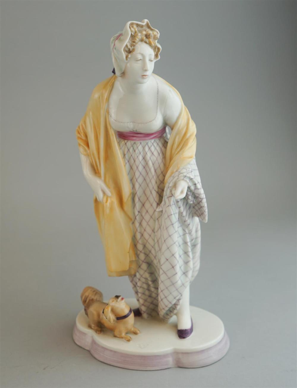NYMPHENBURG PORCELAIN FIGURE OF A