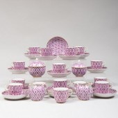 NYMPHENBURG PORCELAIN PART TEA