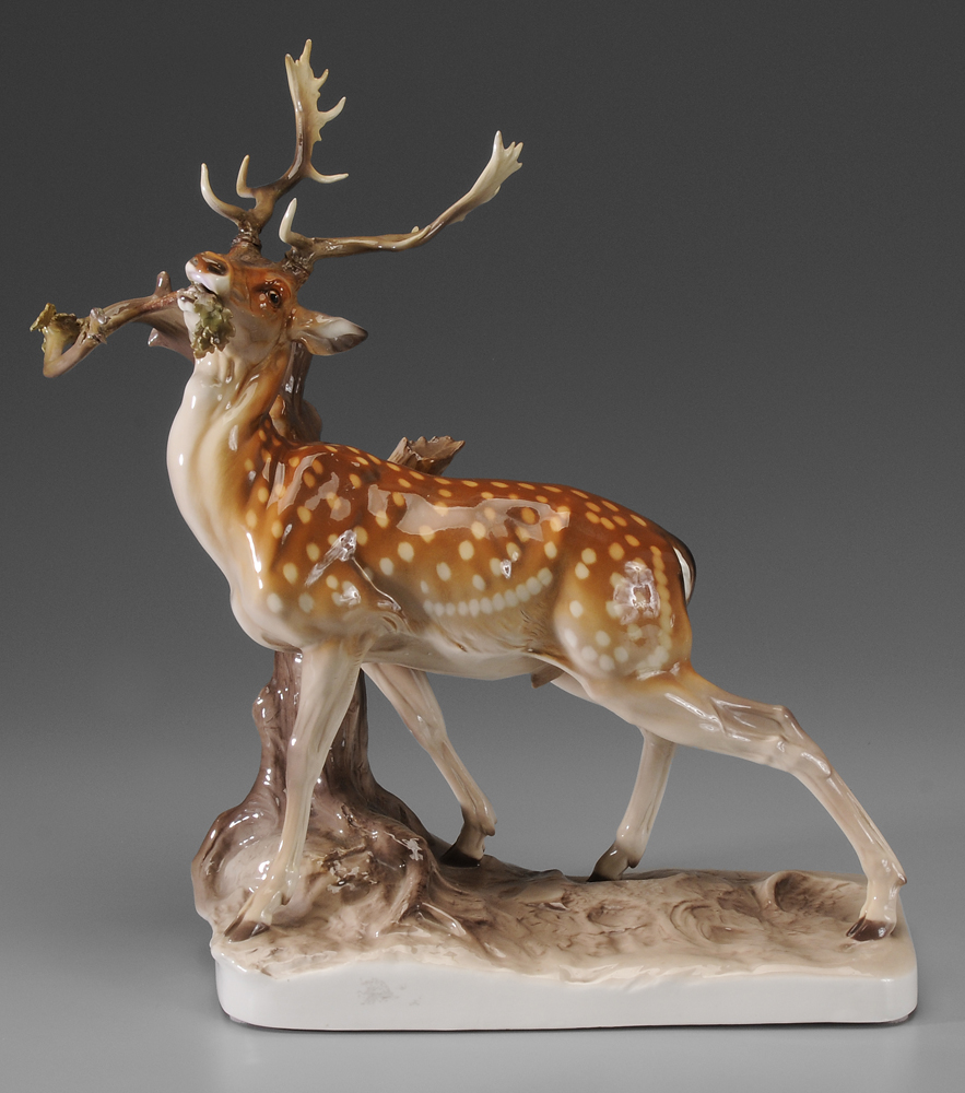 Nymphenburg Stag Figurine German,