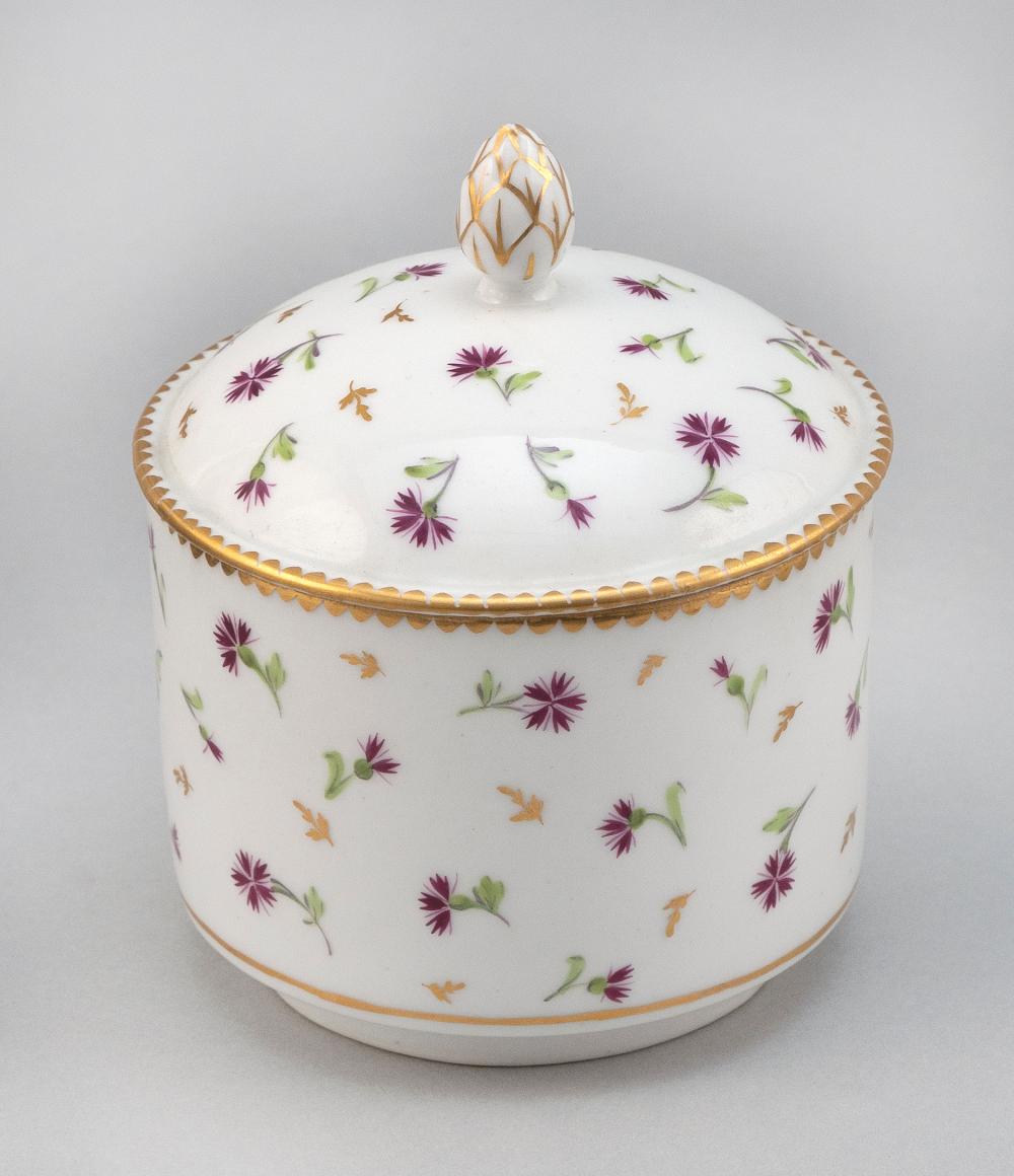 NYON PORCELAIN COVERED SUGAR BOWL