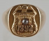 NYPD 14K GOLD & DIAMOND RETIRE