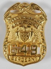 NYPD POLICE SERGEANT BADGE PIN