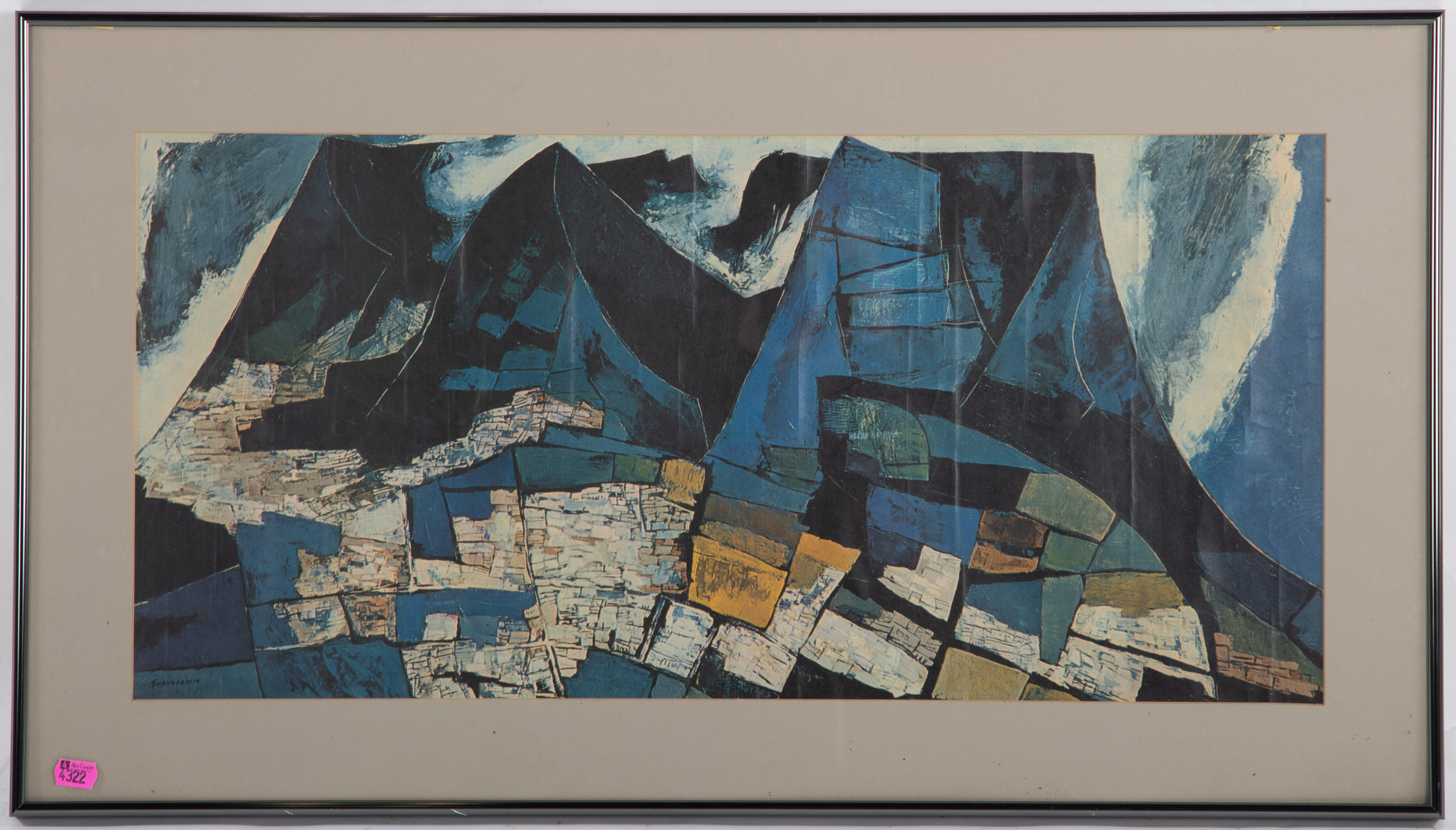 O. GUAYASAMIN. "QUITO AZUL,"