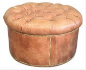 O. HENRY HOUSE ROUND POUF, HAV