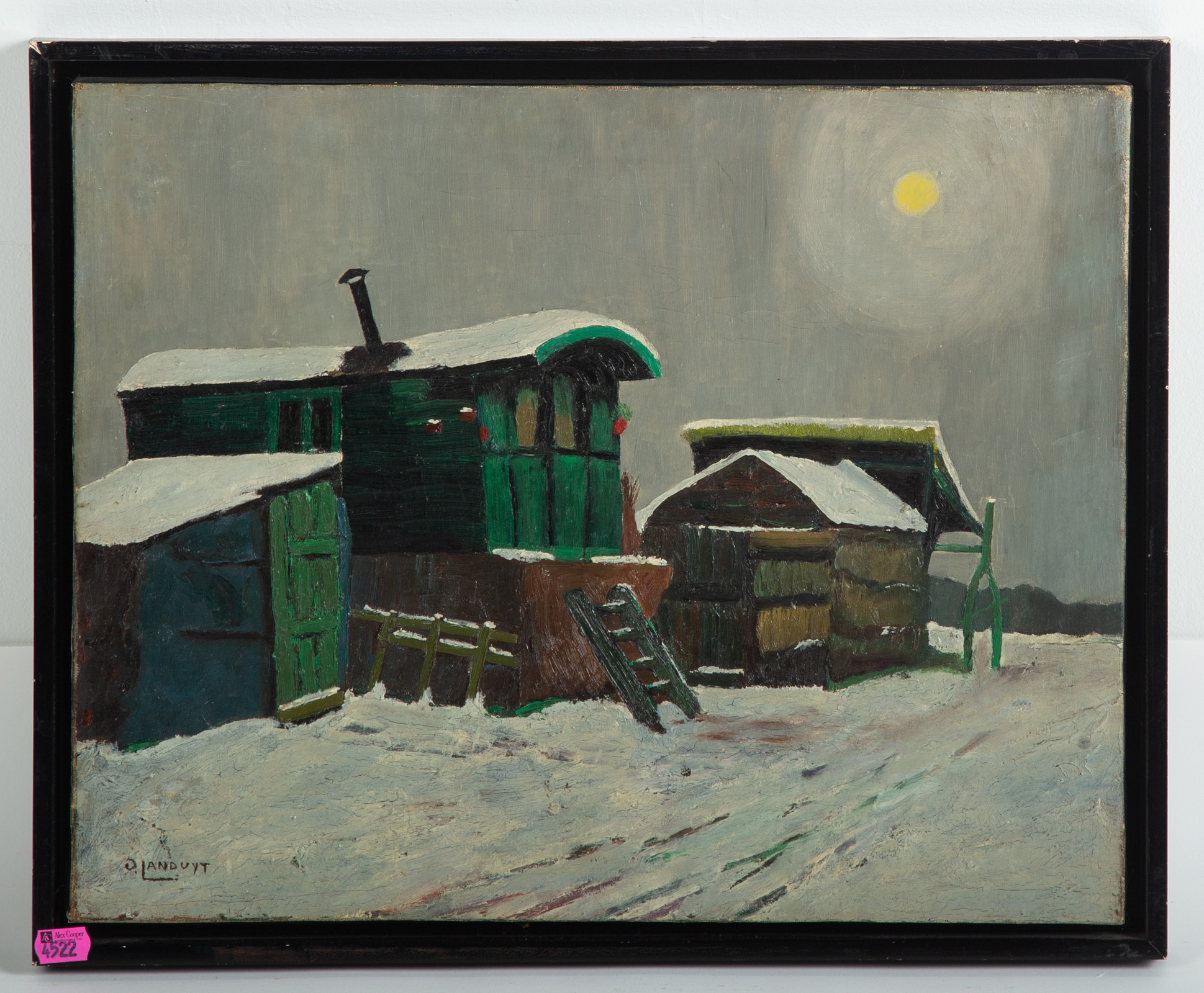 O. LANDUYT. "ROMA CARTS IN WINTER,"