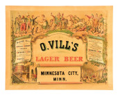 O. VILL'S LAGER BEER POSTER W/