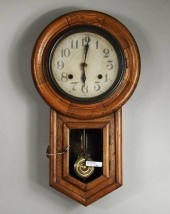 OAK 8 DAY CLOCKOak eight day w