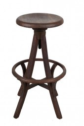 OAK ADJUSTABLE STOOLProvenance