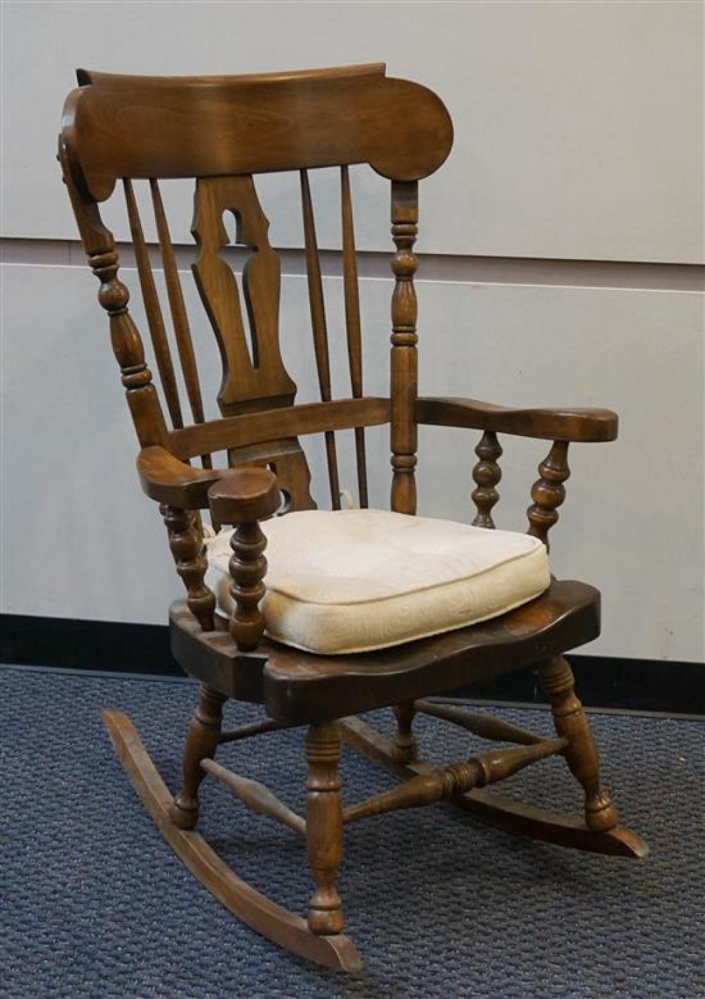 OAK AND FRUITWOOD ARM ROCKEROak and
