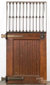 OAK AND IRON GRATE HORSE STABL