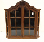 OAK AND MULLIONED GLASS DOOR W